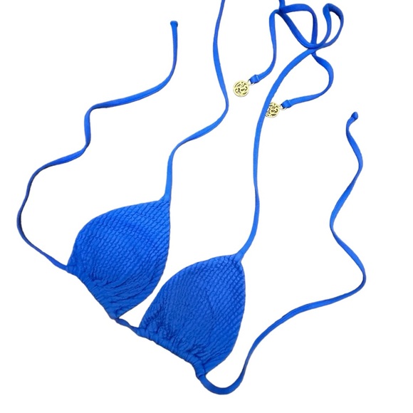 Luli Fama Blue Bikini‎ Top - Picture 1 of 5